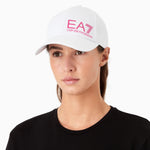 EA7 Cotton Baseball Cap 247088 CC010 11811 White / Pink