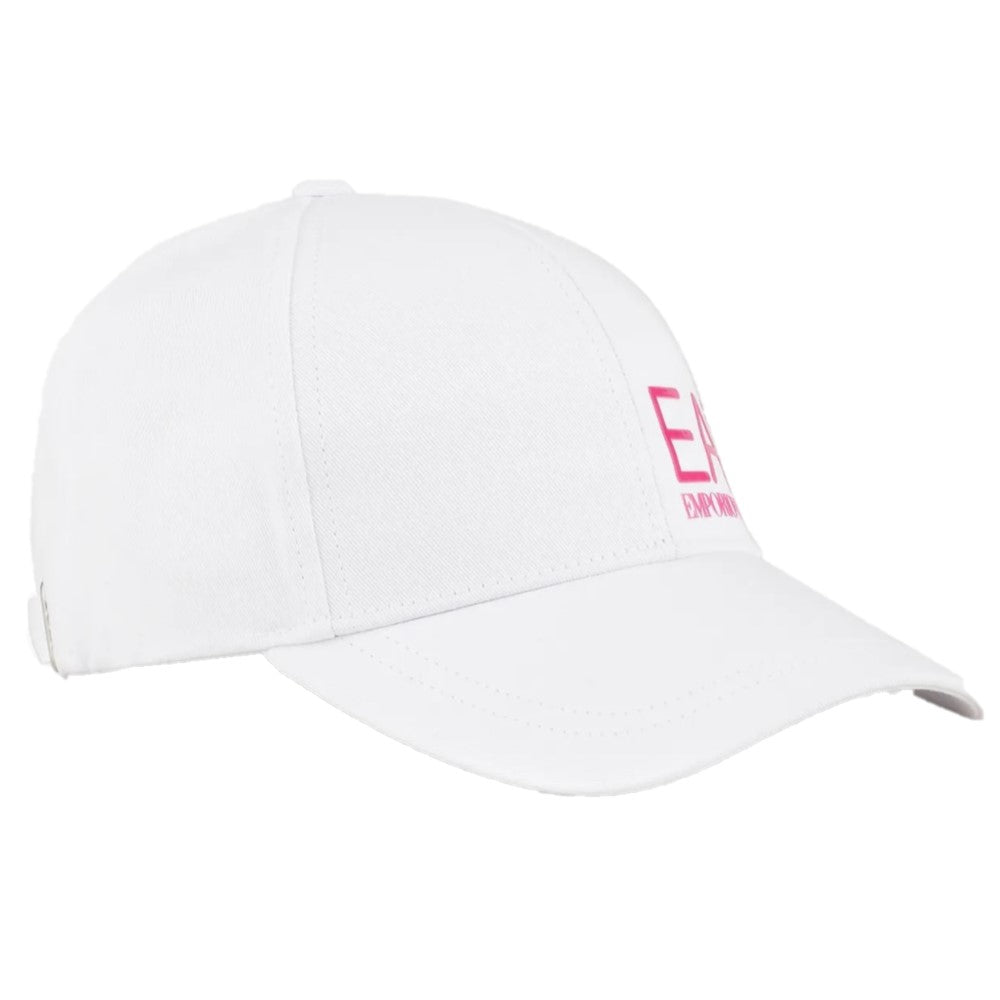 EA7 Cotton Baseball Cap 247088 CC010 11811 White / Pink