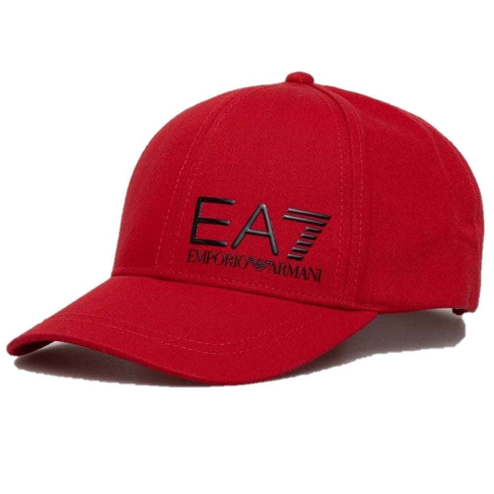 EA7 Cotton Baseball Cap 247088 CC010 42474 Red / Black