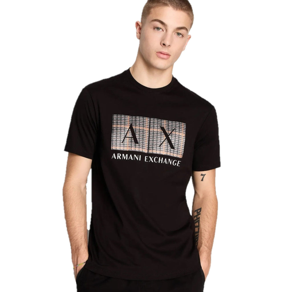 Armani Exchange Regular Fit Jersey T-Shirt Black 6RZTHA-ZJBYZ