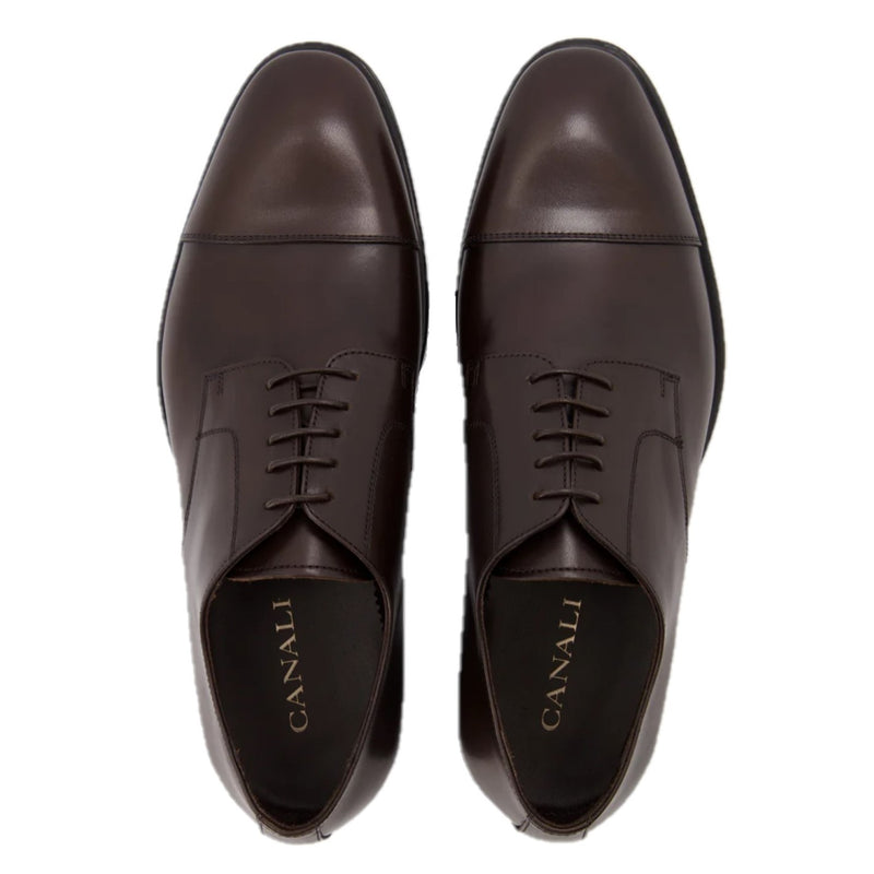 Canali Derby in Brown Distressed Calfskin - Ignition For Men