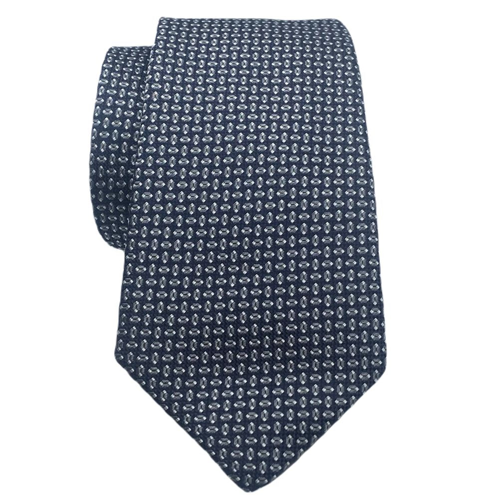 Canali Charcoal Micro Pattern Tie HJ03674 Col 1