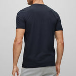 BOSS Stretch Cotton T-Shirt Dark Blue TEE 9 - 50488797