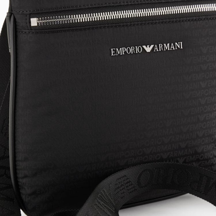 Emporio Armani All Over Jacquard Logo Shoulder Bag Ignition For Men