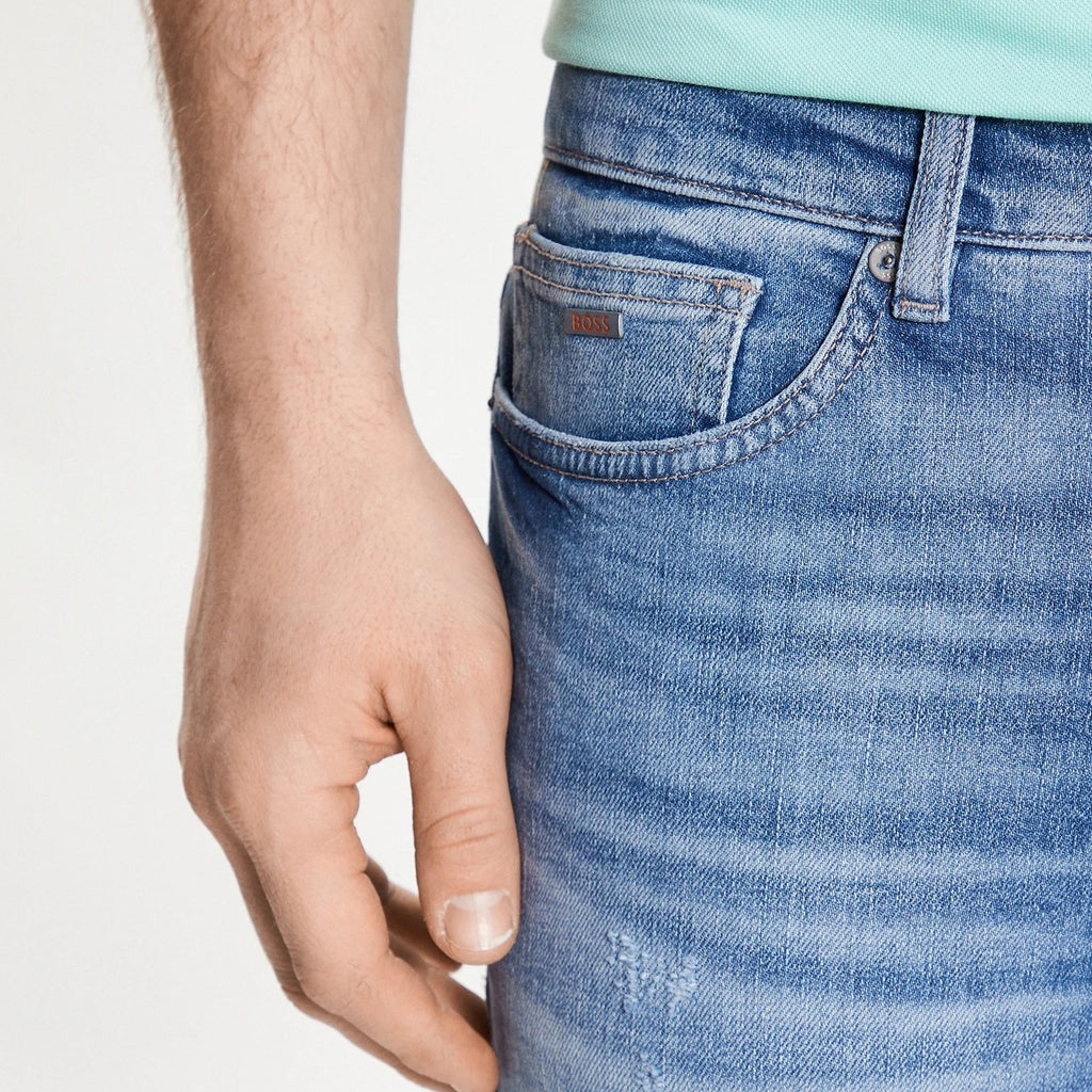 Hugo Boss Delaware Denim Shorts - Ignition For Men