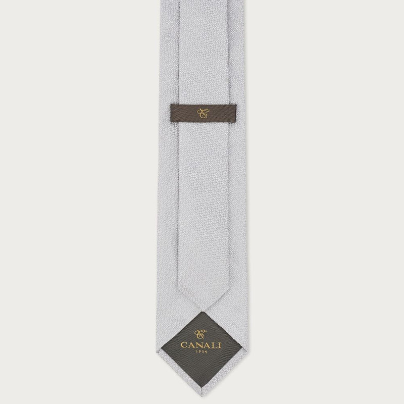 Canali Grey Silk Tie HJ03675-1