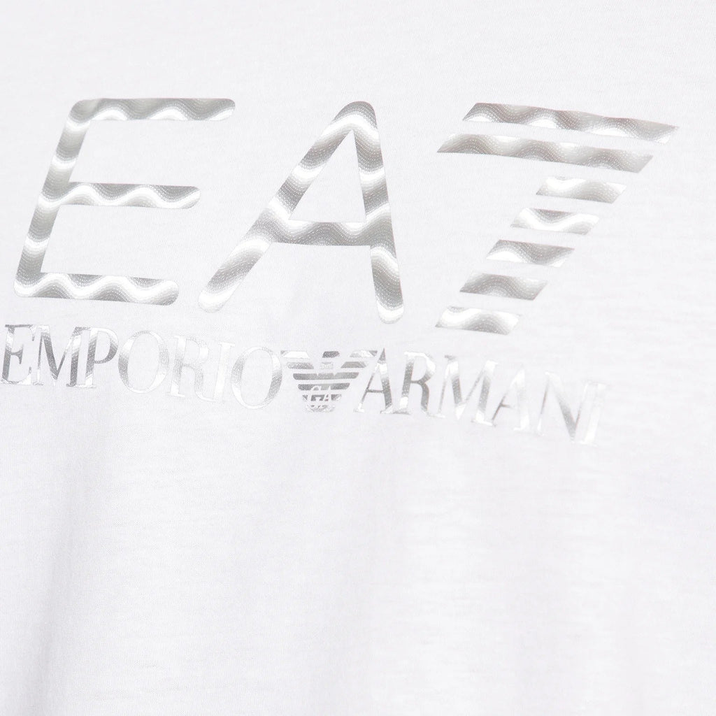 EA7 7 Lines T-Shirt 6RPT37 PJ3BZ 1100 White