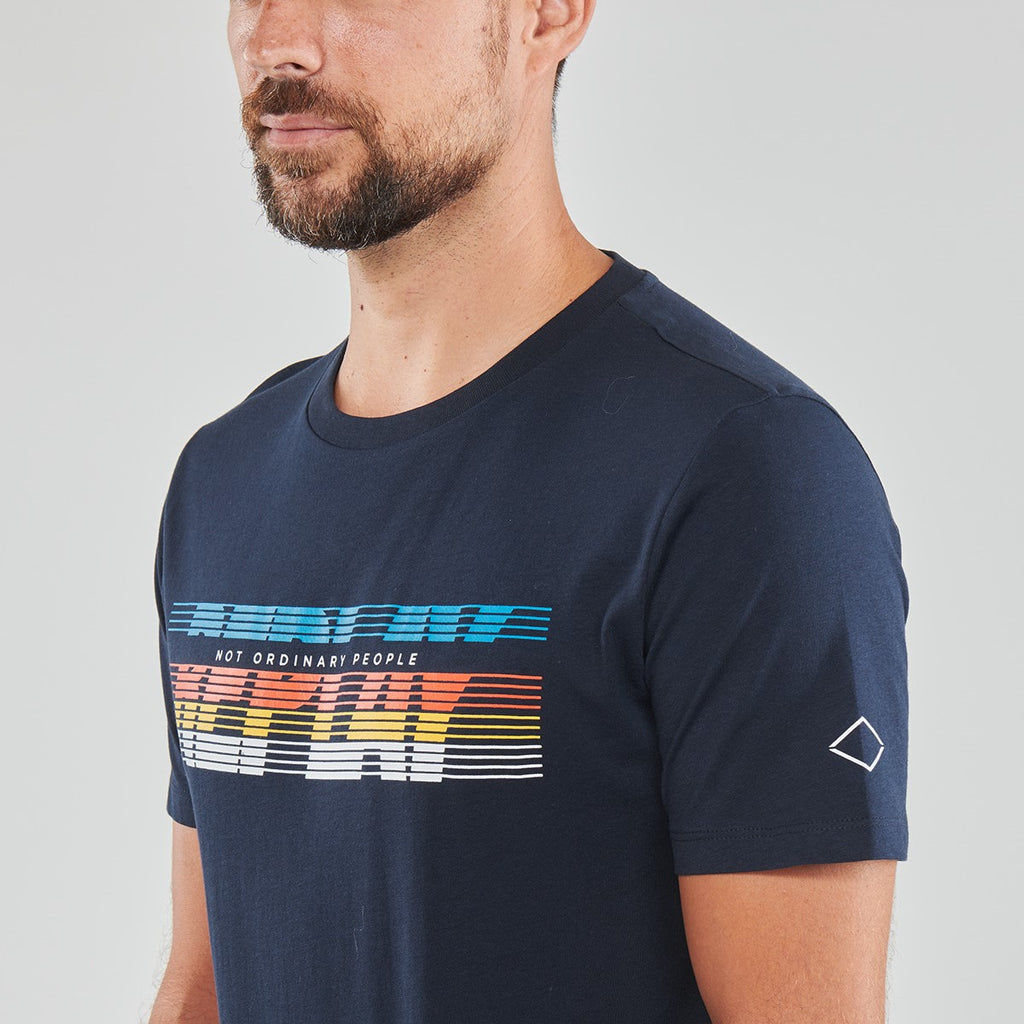 Replay Jersey T-Shirt with Optical Print - Ignition For Men