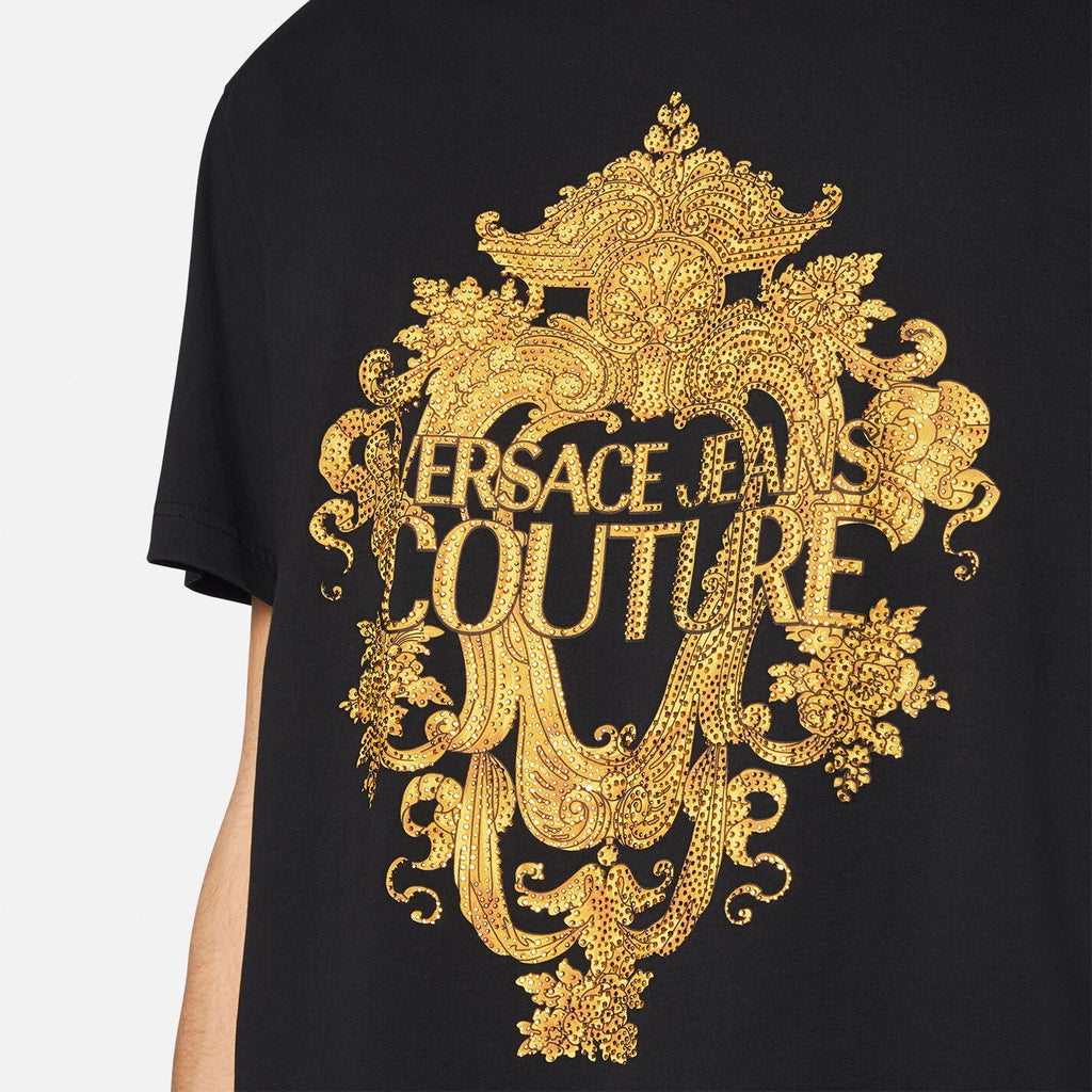 Versace Jeans Couture Baroque Crystal T-Shirt E73GAHP02-ECJ01P_EG89