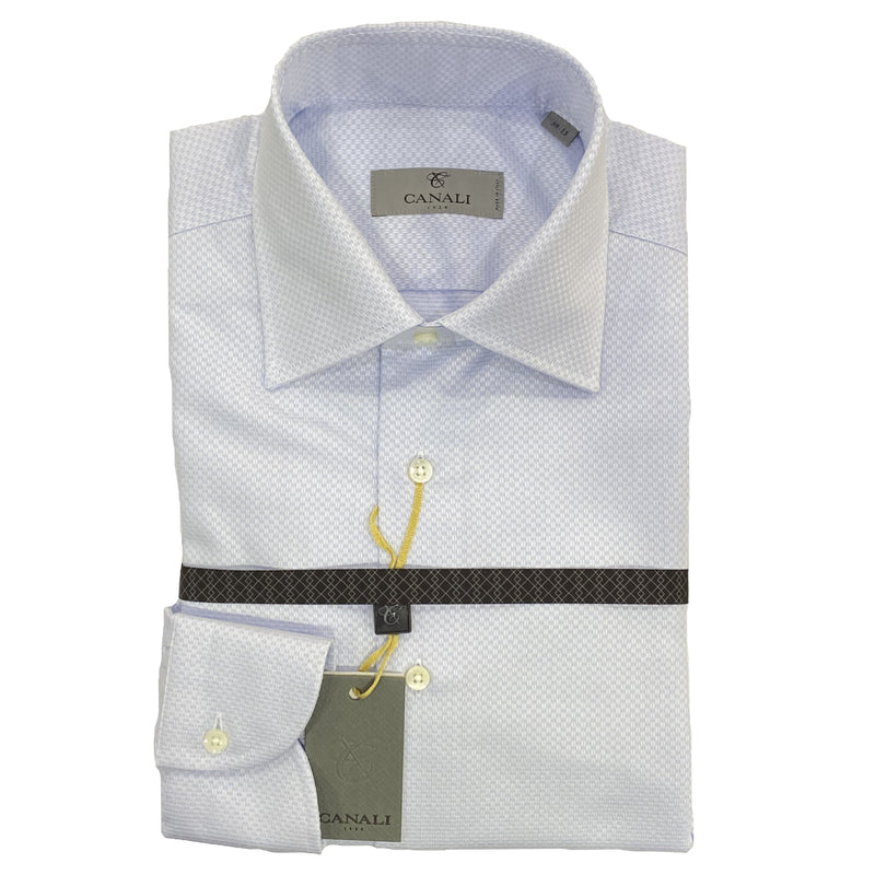 Canali Blue Slim Fit Shirt Ignition For Men Canali Blue Slim Fit Shirt Ignition For Men