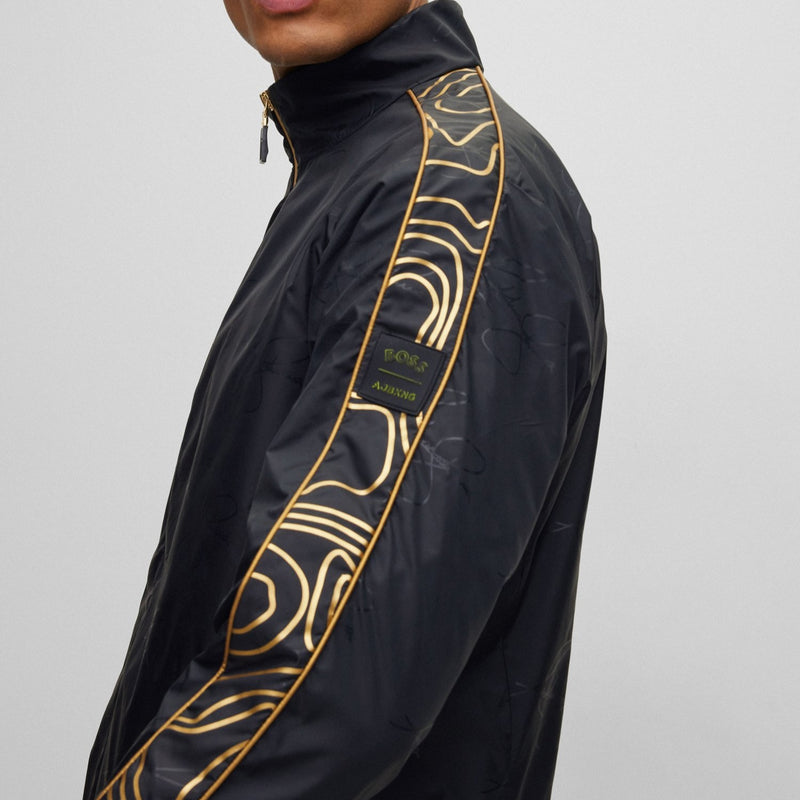 Black and gold hugo boss jacket Outlet