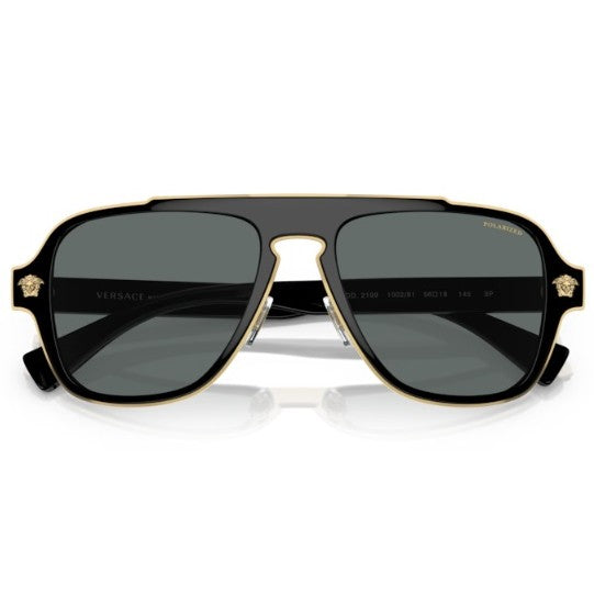 Versace Sunglasses 0VE2199 10028156 Black with dark grey polarized