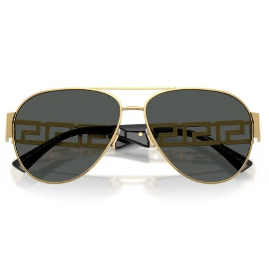 Versace Sunglasses 0VE2289 10028761 Gold with dark grey