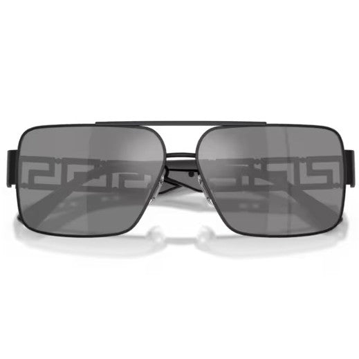 Versace Sunglasses 0VE2290 12616G61 Matt Black with dark grey mirror silver