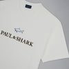 Paul &amp; Shark Cotton T-Shirt With Flocked Logo 14311604 010 White