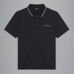 Paul &amp; Shark Cotton Tencel Piqué Polo 14311713 11D Black