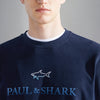 Paul &amp; Shark Cotton Sweatshirt 14311817 050 Navy