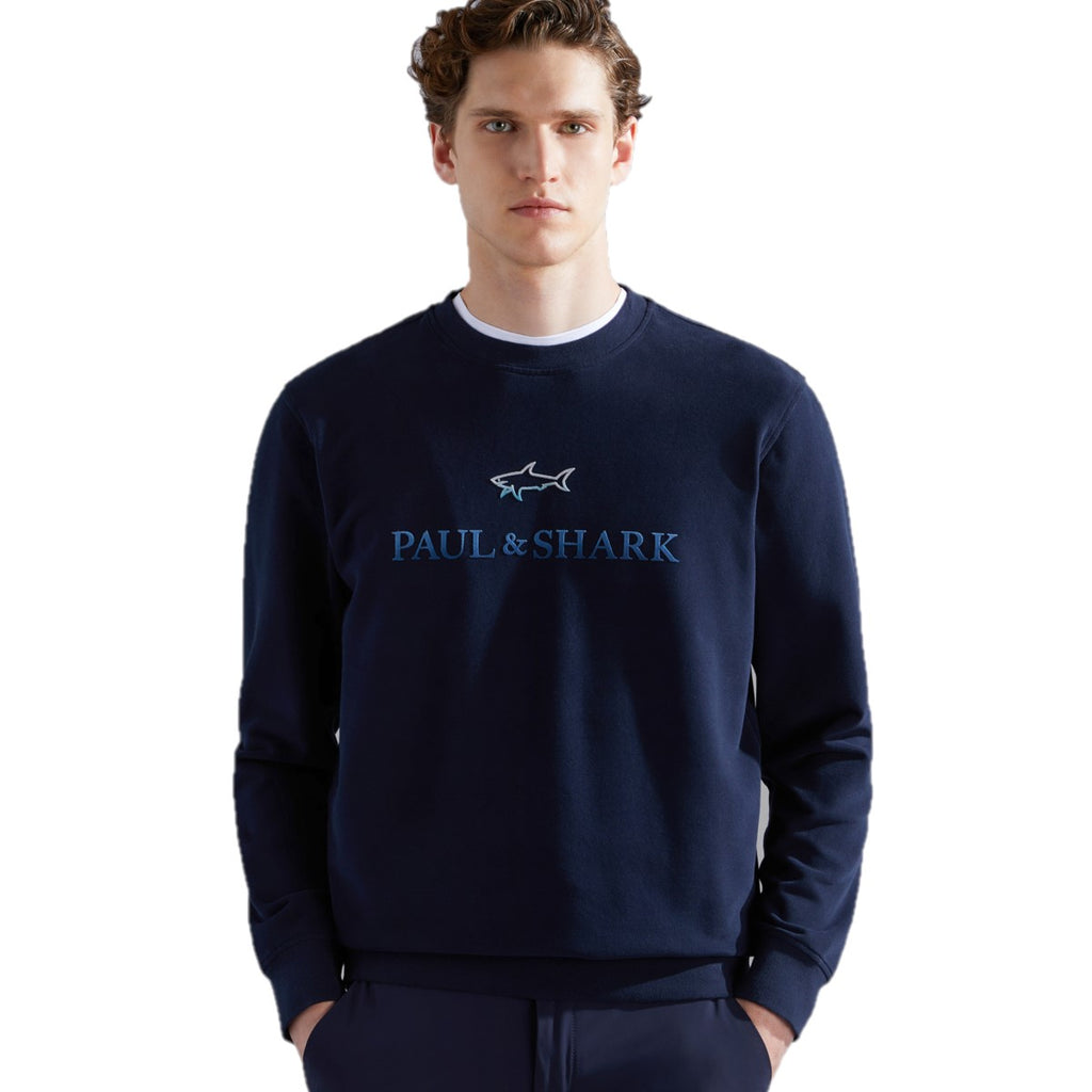 Paul &amp; Shark Cotton Sweatshirt 14311817 050 Navy