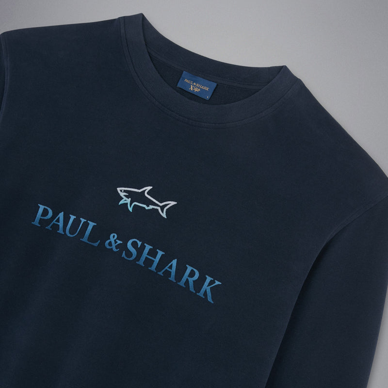 Paul &amp; Shark Cotton Sweatshirt 14311817 050 Navy