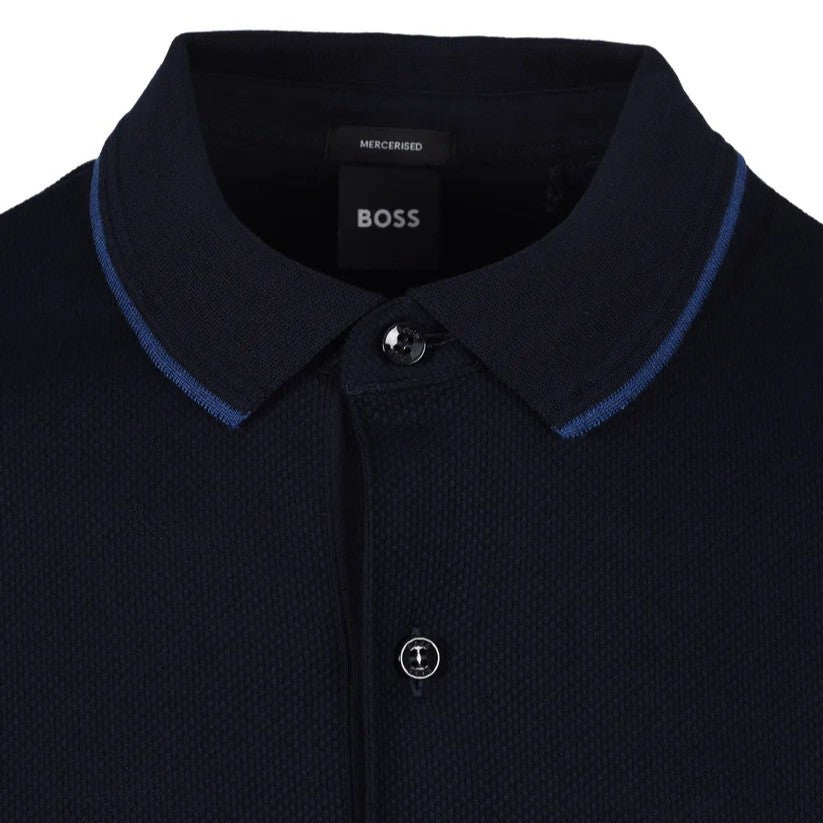Hugo Boss Prout Mercerised Polo 50527650 10266434 405 Navy
