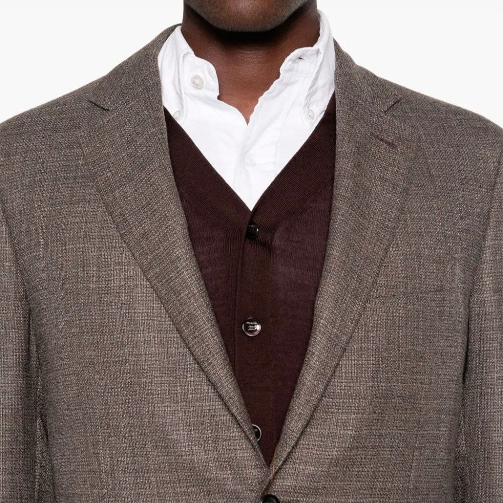 Canali Pure Wool Brianza Brown Kei jacket CU01158 23288 708&nbsp;