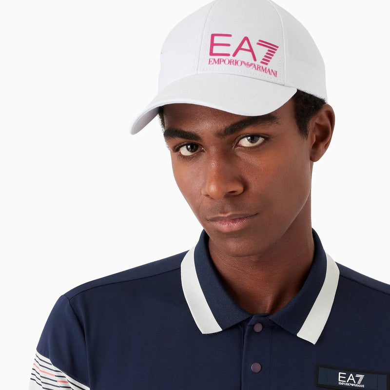 EA7 Cotton Baseball Cap 247088 CC010 11811 White / Pink