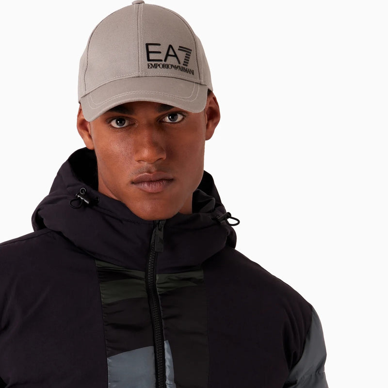 EA7 Cotton Baseball Cap 247088 CC010 27041 Grey / Black