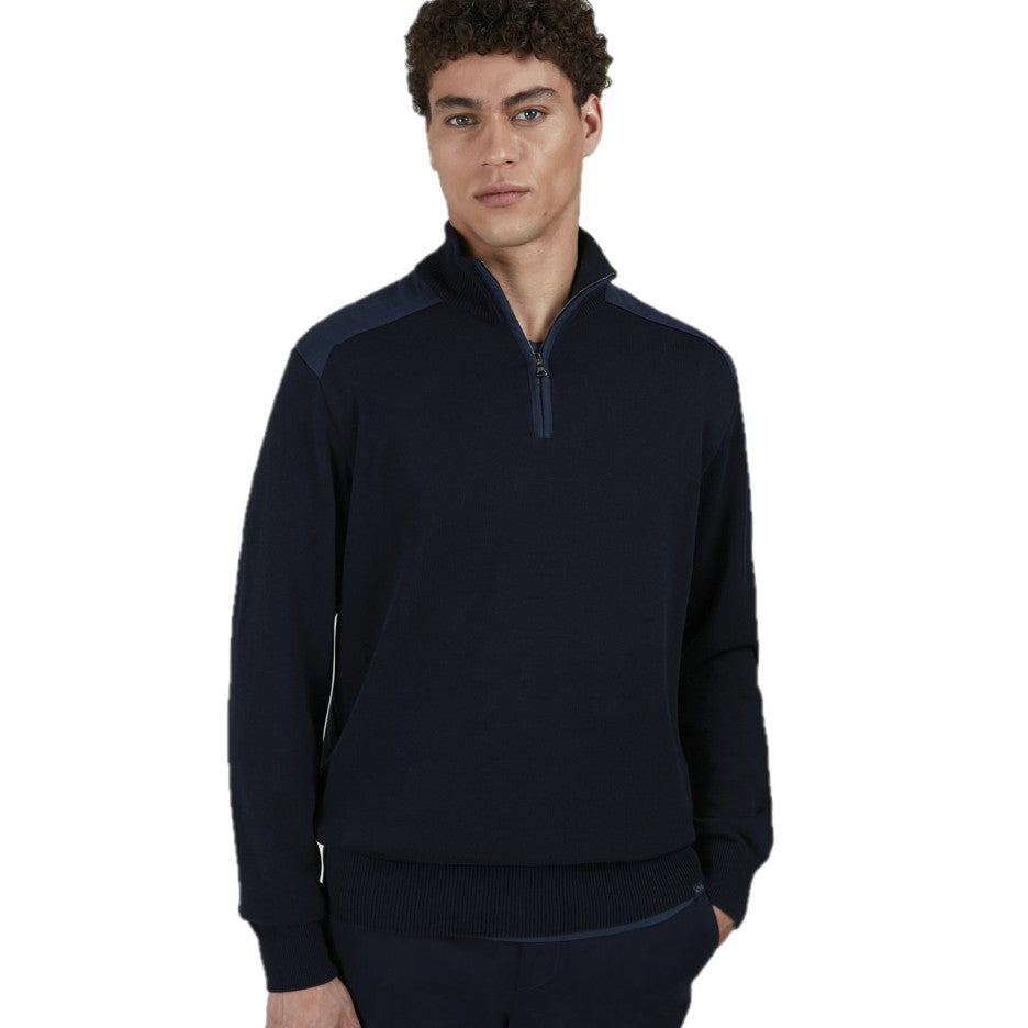 Paul &amp; Shark 1/4 Zip Knit 25411648 61101110 013 Navy