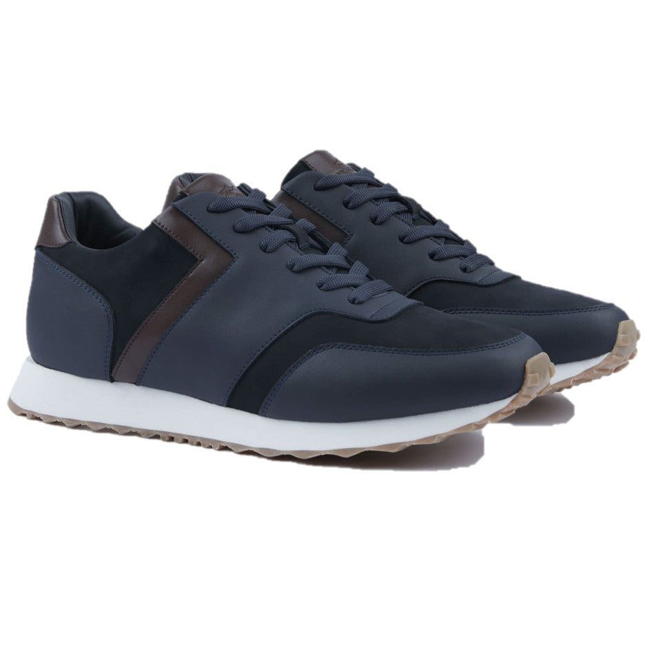 Paul &amp; Shark Leather &amp; Suede Sneakers 25418015 64039996 050 Navy