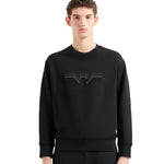 Emporio Armani Sweatshirt With Gradient Eagle Print 3D1M75 1JWPZ 0999 Black