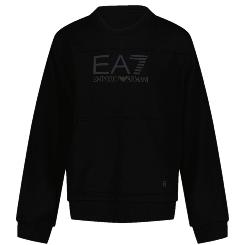 EA7 Boys Sweatshirt 3DBM55 BJ05Z 1200 Black
