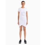 EA7 Womens Logo Series Dress 3DTA62 TJ01Z 1100 White