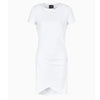EA7 Womens Logo Series Dress 3DTA62 TJ01Z 1100 White