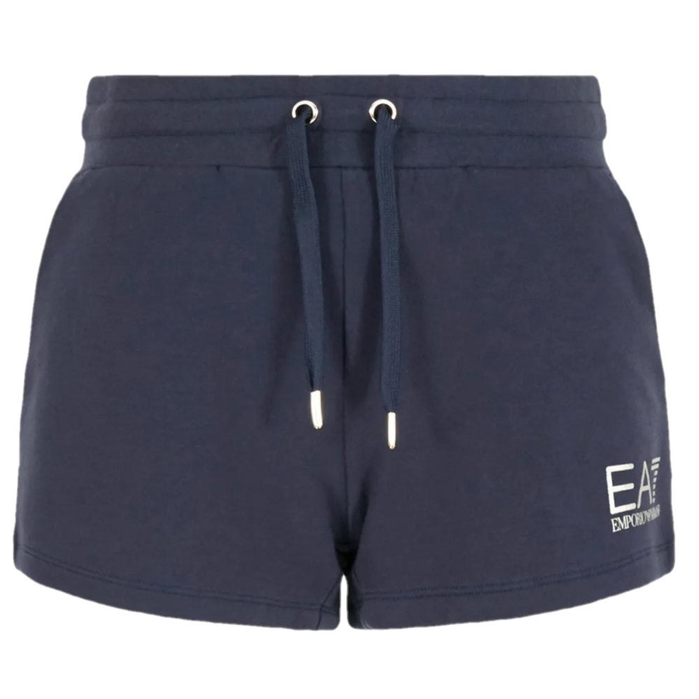 EA7 Stretch-Cotton Core Womens Shorts 3DTS51 TJTXZ Navy