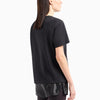 EA7 Womens Logo Series Oversize T-Shirt 3DTT25 TJTYZ 0228 Black