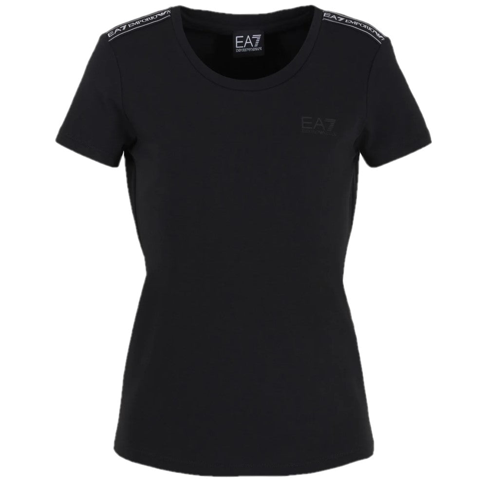 EA7 Womens Logo Series T-shirt <span style="font-size: 0.875rem;" data-mce-fragment="1">3DTT44 TJ6SZ 1200 Black</span>