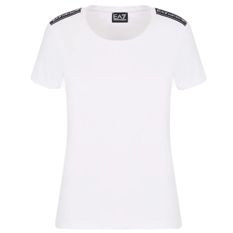 EA7 Womens Logo Series T-shirt <span style="font-size: 0.875rem;" data-mce-fragment="1">3DTT44 TJ6SZ 1100 White</span>