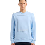 Armani Exchange Organic Cotton Sweatshirt 3DZMHH ZJGGZ 15DF Light Blue