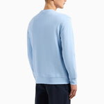 Armani Exchange Organic Cotton Sweatshirt 3DZMHH ZJGGZ 15DF Light Blue