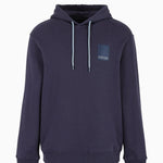 Armani Exchange Cotton Hoodie 3DZMHJ ZJGGZ 15CX Navy Blue