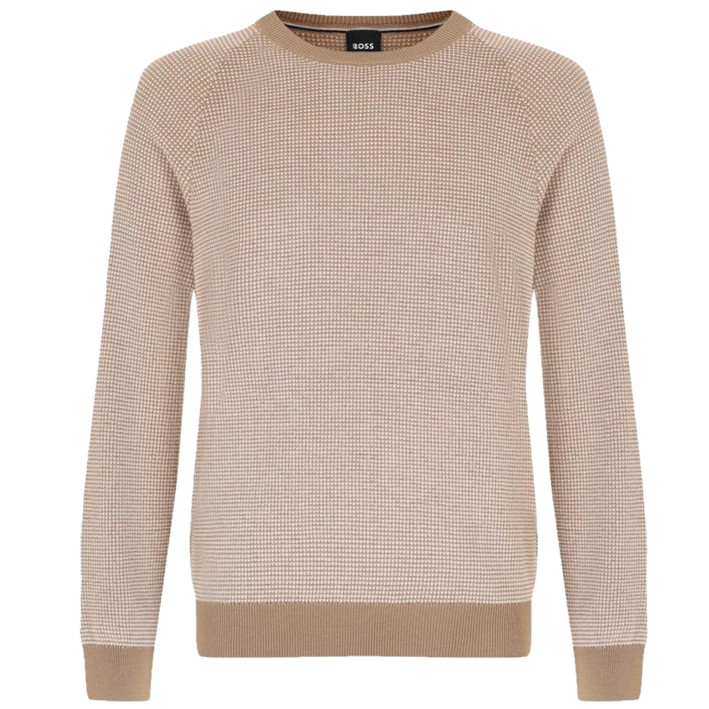Hugo Boss Knitwear 50519616 10261651 282 Open Beige