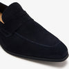 Hugo Boss Brown Leather Driver Moccasins 50523062 10262618 401 Dark Blue
