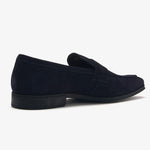 Hugo Boss Brown Leather Driver Moccasins 50523062 10262618 401 Dark Blue
