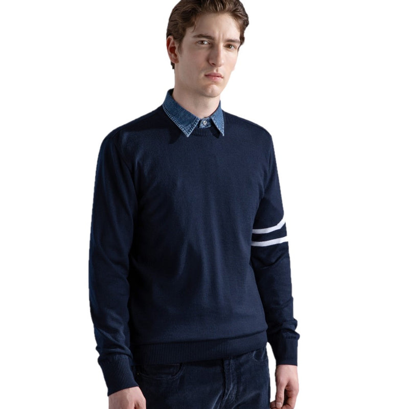 Paul &amp; Shark Wool Crewneck 14311023 234 Dark Navy