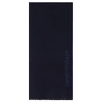 Emporio Armani Wool scarf with jacquard logo lettering 625007 CC307 18935 Navy