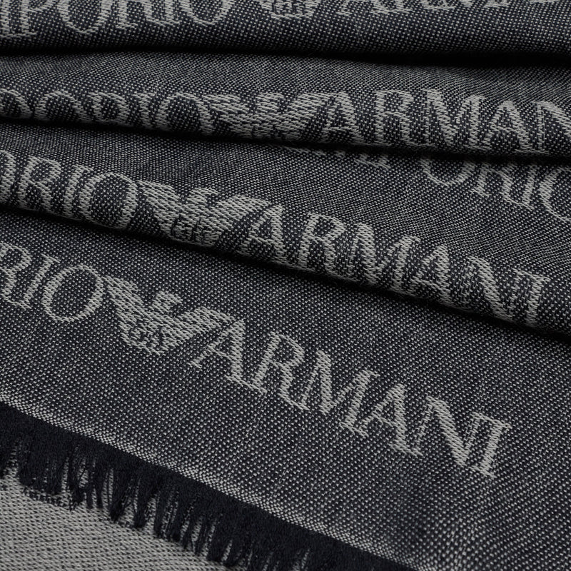 Emporio Armani Jacquard logo Scarf