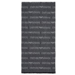 Emporio Armani Jacquard logo Scarf 625060 CC786 00635 Blue