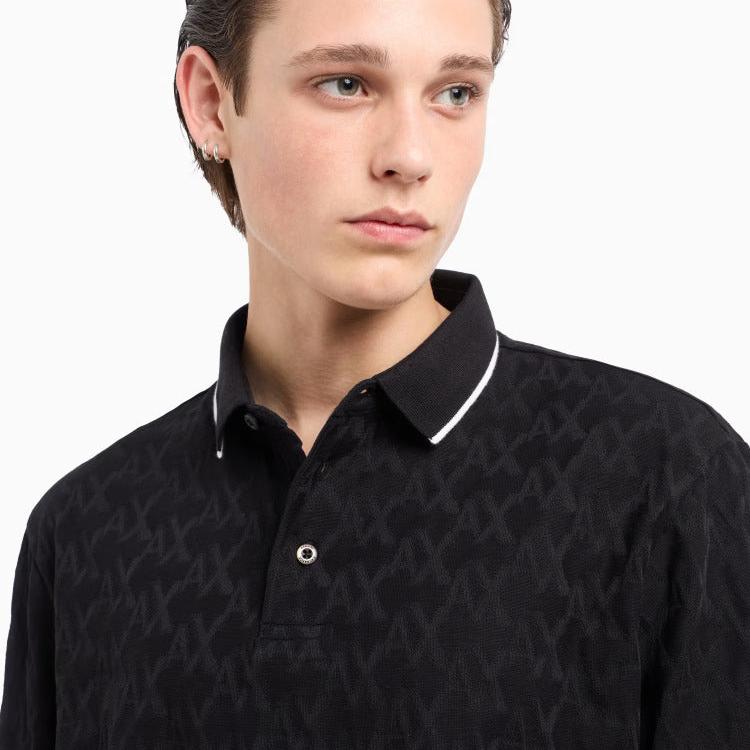 Armani Exchange Polo 6DZFLA ZJ2ZZ 1200 Black