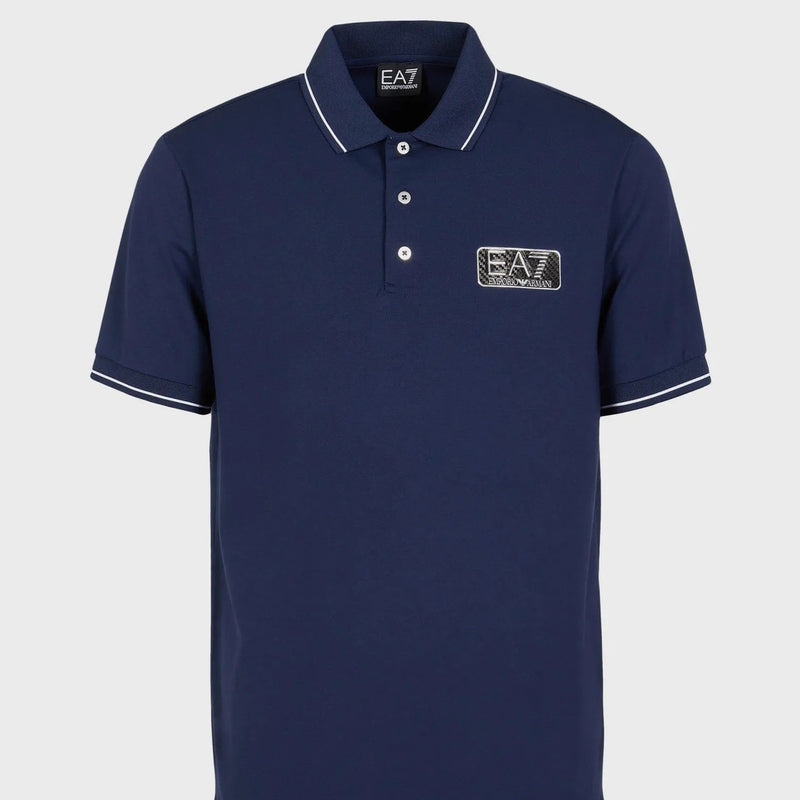 EA7 Tennis Club Polo 6RPF02 PJNUZ 1554 Navy