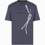 Emporio Armani Jersey T-shirt with Rope Embroidery 6D1T6U 1J7FZ 0935